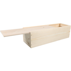 Houten kistje (voor 1 fles)